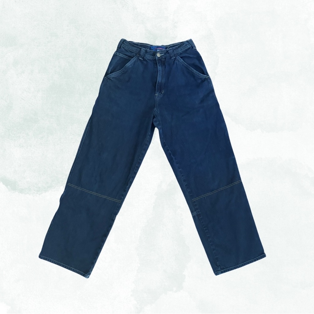 Vintage dark wash cargo jean